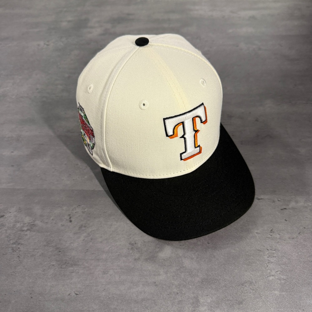 Hat Club Texas Rangers New Era‎ Cap 7 1/8 UT Longhorns Crossover Pack Orange UV